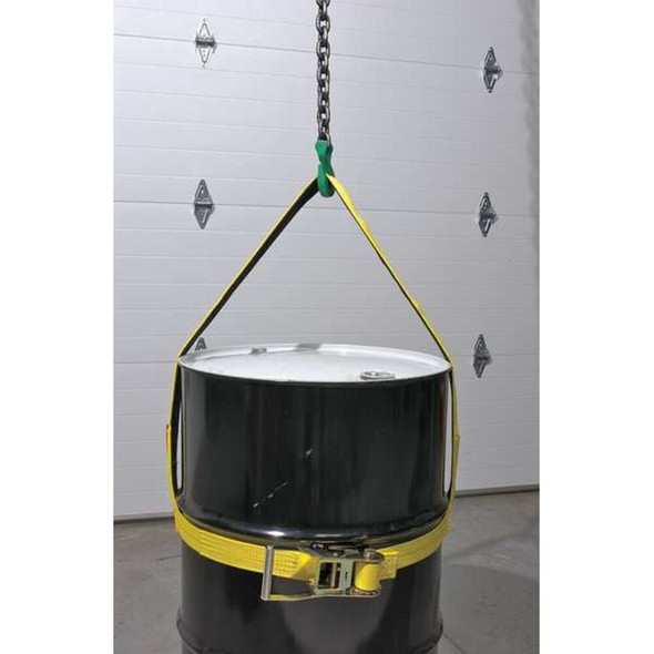 Lift-All Drum Sling,Yellow,Vertical,Polyester DSV602DX36IN