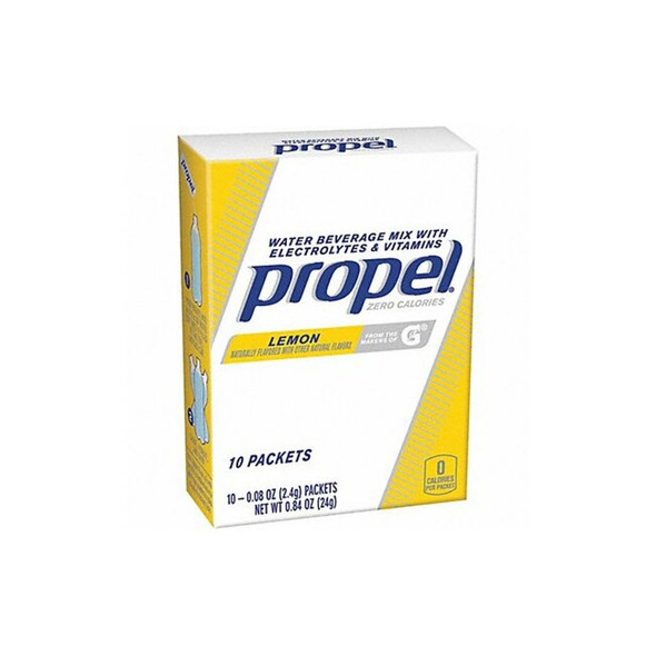 Propel Electrolytes,Powder,Lemon,16 oz.,PK10 01090 Propel Electrolytes,Powder,Lemon,16 oz.,PK10 01090