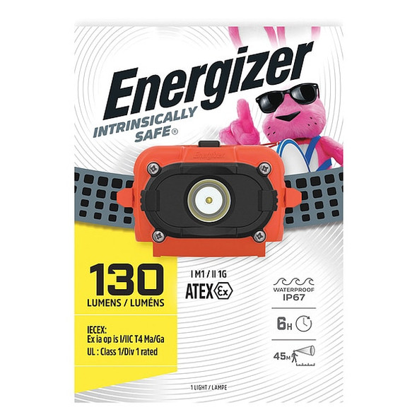 Energizer ENERGIZER 60 Lumens, LED Orange Headlamp ENISHD32E