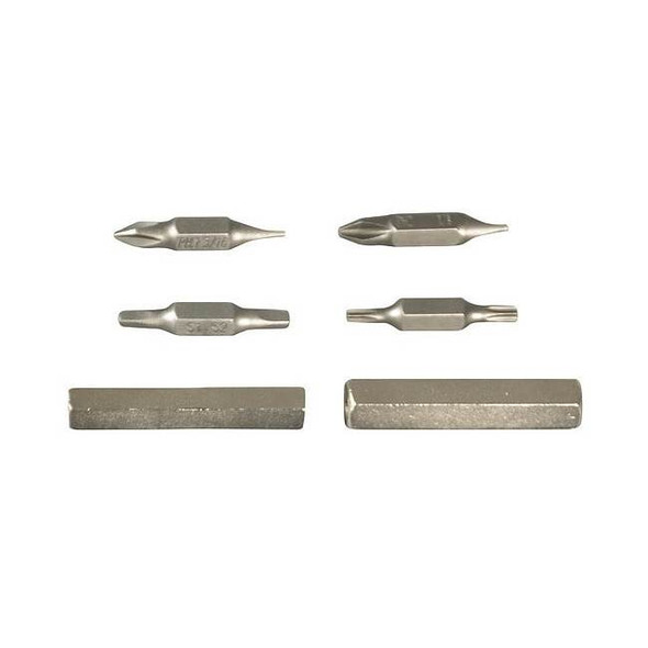 Greenlee Driver Bit Set, 10 pcs, Steel, Shank-1/4" 9953-20