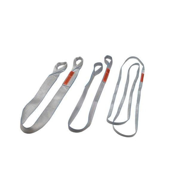 Lift-All Web Sling, Type 5, 4 ft L, 1 in W, Polyester, Silver EN1801TX4