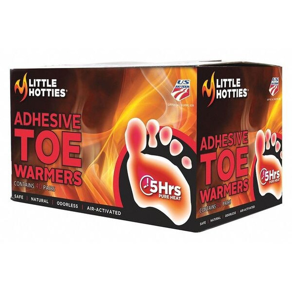 Adhesive Toe Warmers, Up to 5 Hours, Footwear/Socks, Pack of 40 Pairs