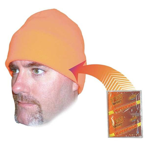 Heat Factory Beanie Cap,Orange,Universal 586-BO