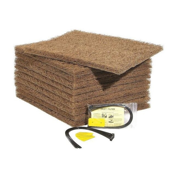 Pig Debris Filter, Brown, Fiber, 1-1/2inH, PK10 FLT699