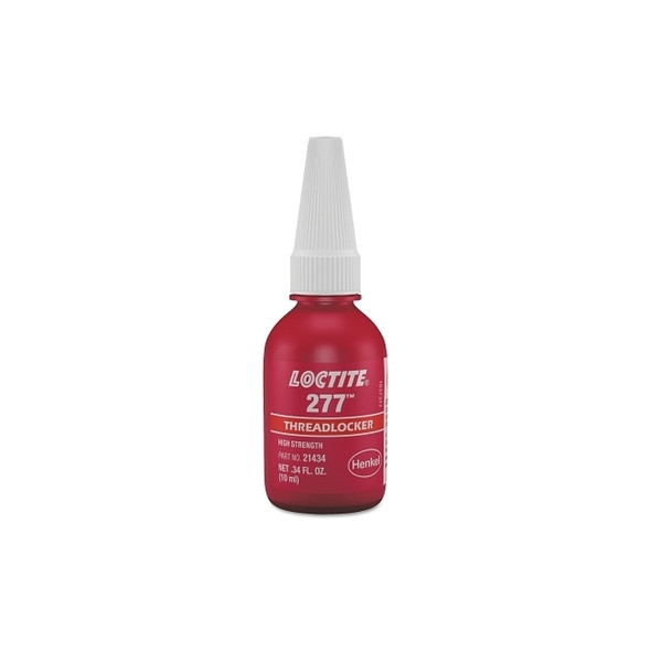 277™ High-Strength Threadlocker, 10 mL, 7/8 in dia or Smaller, Red