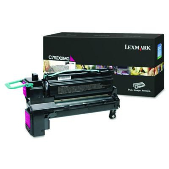 Lexmark™ C792x2mg Extra High-Yield Toner, 20,000 Page Yield, Magenta C792X2MG