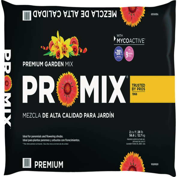 Pro-Mix 2 Cu. Ft. Premium Garden Mix with Mycoactive 1020020RG Pro-Mix 2 Cu. Ft. Premium Garden Mix with Mycoactive 1020020RG