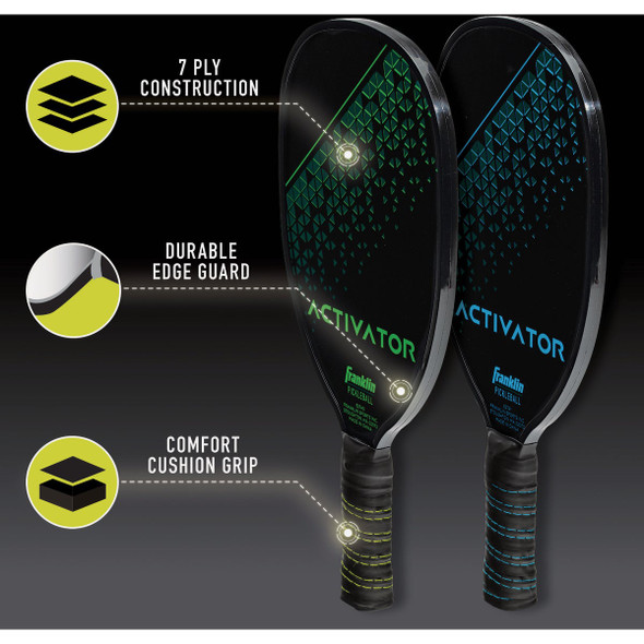 Franklin Activator Wooden Pickleball Paddle & Ball Set (4-Piece) Franklin Activator Wooden Pickleball Paddle & Ball Set (4-Piece)