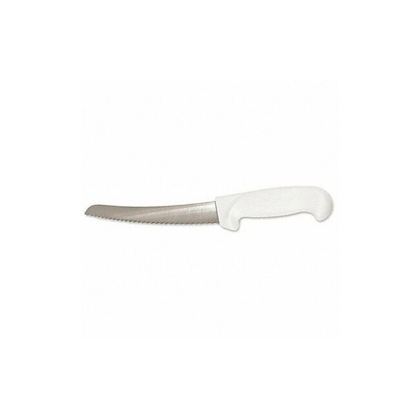 Crestware Bread Knife,Serrated,10 in. L,White KN21