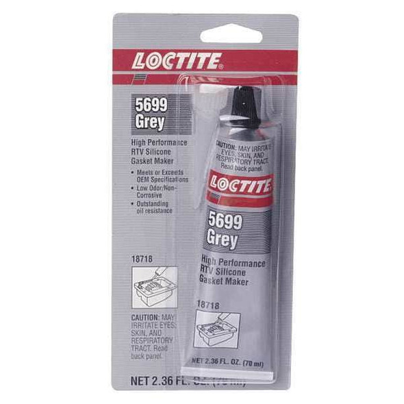 Instant Sealing, Oil-Resistant RTV Gasket Maker, 5 oz, Black, Temp Range -65 to 500 Degrees F