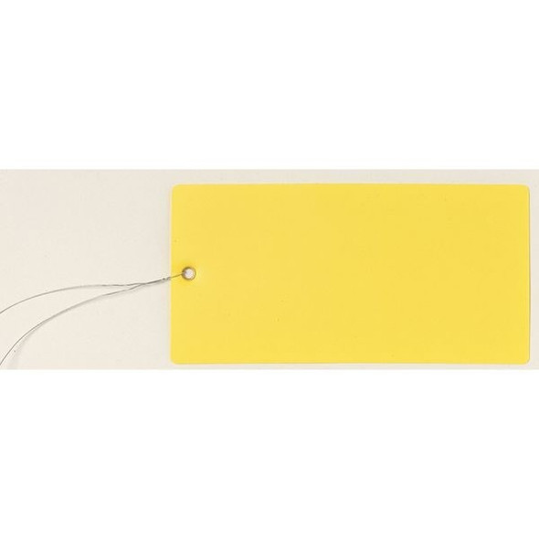See All Industries Shipping Tag, Vinyl, 6-1/4" H x 3-1/8" W, Yellow TUF-G06YW