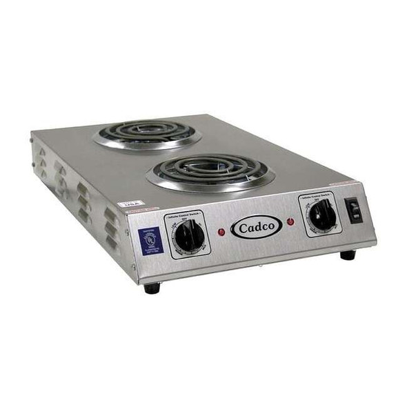 Cadco Hot Plate, Double, Tubular, 120V CDR-1TFB