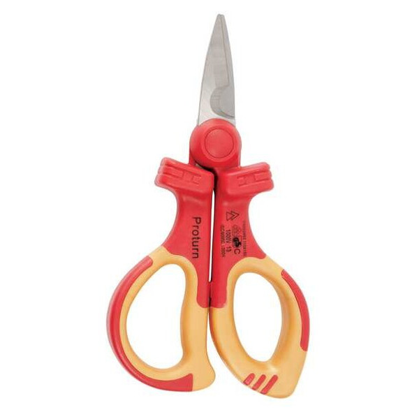 Wiha Electricians Scissors,6-5/16" L,SS Blade 32951