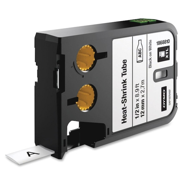 Dymo Cartridge Label, Black-White, Labels-Roll: Continuous 1868810