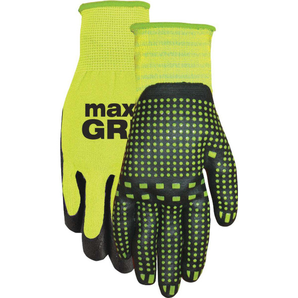 Midwest Gloves & Gear L/Xl Hivis Maxgrip Glove 94HVG-LX-DB-6