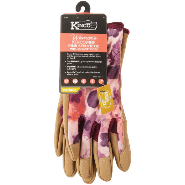 KincoPro Women's Medium Faux Leather Palm Work Glove 2004W-M 764613