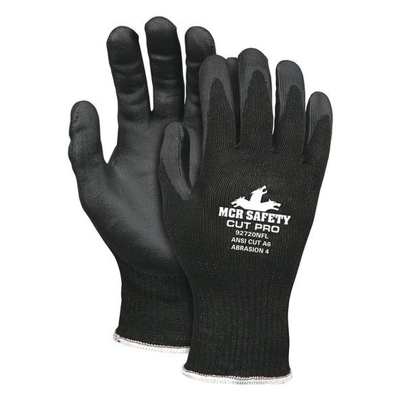 Cut-Resistant Coated Gloves, Cut Level A6 ,Dipped ,Foam Nitrile ,Smooth ,M 1 PR