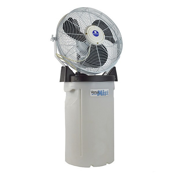 Industrial Misting Fan 18" Non-Oscillating, 115VAC, 1400/1800/2200 CFM