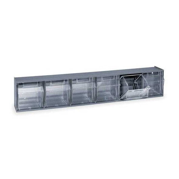 Quantum Storage Systems Plastic Tip-Out Bin Gray QTB306GY