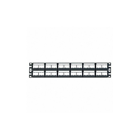 Panduit Patch Panel,Mini-Com,Rack Mt,48 Port CPPL48WBLY