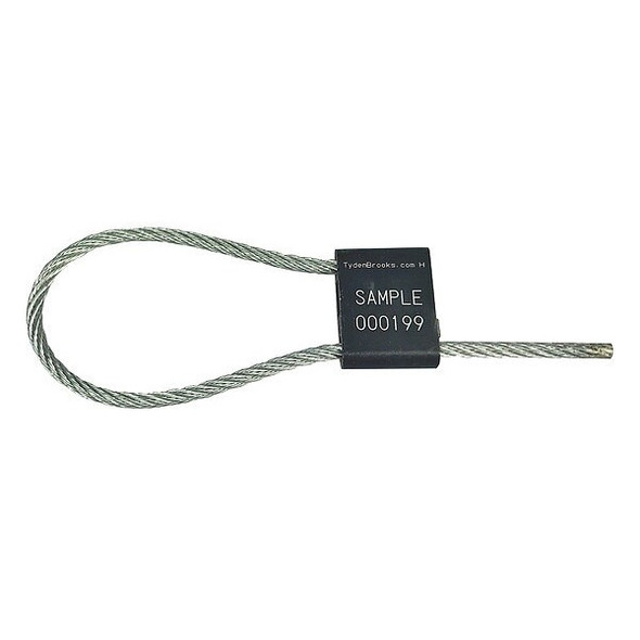ISO 17712:2013 HS Cable Seal,12" x 3/16", Laser Marked,PK200