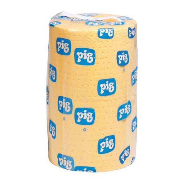 Sorbent Roll, 32 gal, 24 in x 150 ft, Universal, Yellow, Polypropylene  MAT602