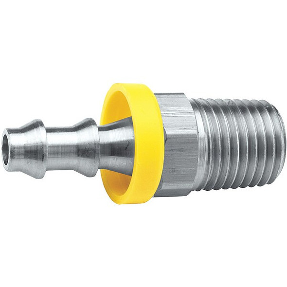 Dixon Push on Hose Fitting,1/2"x1/2",BarbxNPT 2720808SS