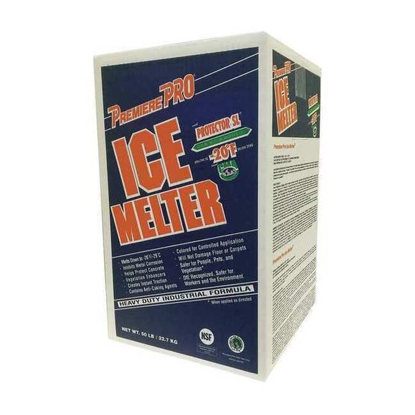 50 lb Carton Ice Melt, Pink Granular, -20Â° F, Calcium Magnesium Acetate (CMA)