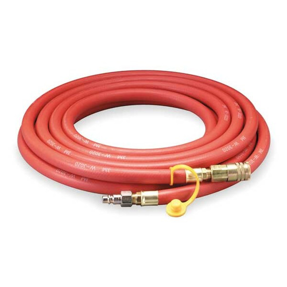 3m Airline Hose,50 ft Hose L,Red W-3020-50