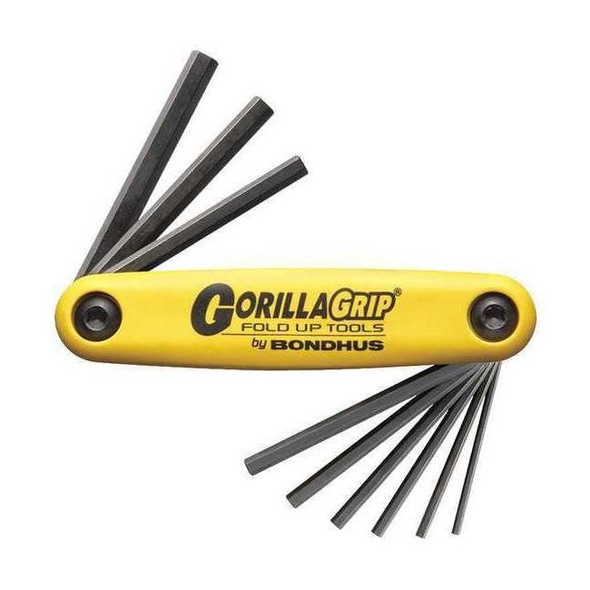 Bondhus 3 Piece SAE Fold-Up Hex Key Set, 12591 12591