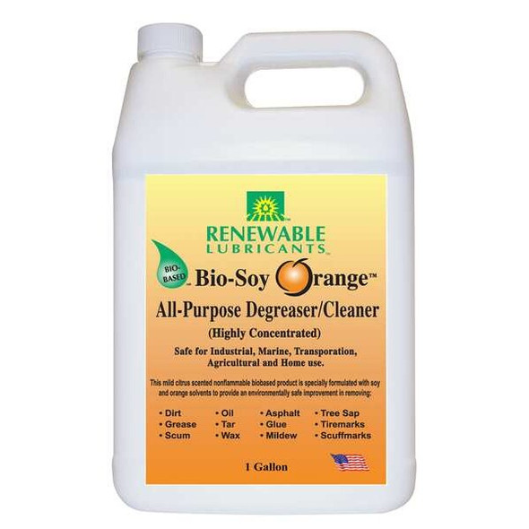 Renewable Lubricants Cleaner/Degreaser, 1 Gal Jug, Liquid 86643