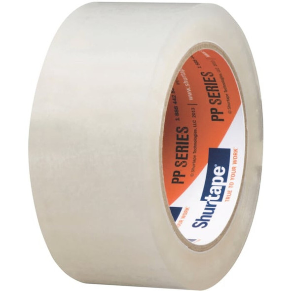 Packing Tape, 1.8 mil Thick, 2 in W x 100 m L, 3 in Core Dia., Clear, 36 PK  206743