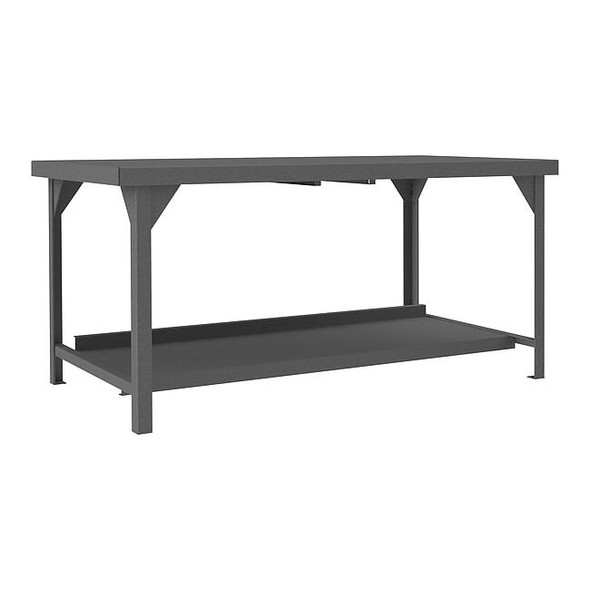 Workbenches, Steel, 72" W, 34" Height, 12,000 lb., Straight