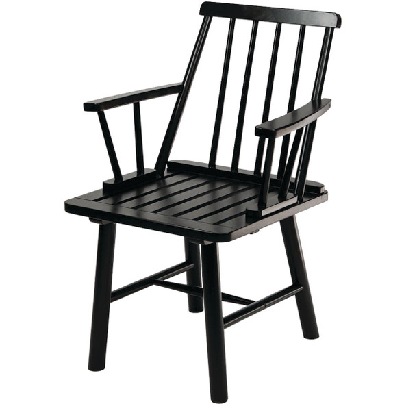 Jack Post Windsor Black Indonesian Hardwood Arm Chair JPC-910B