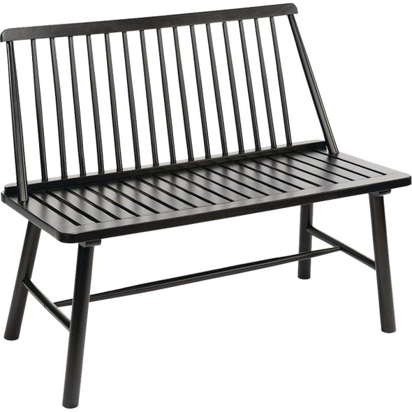 Jack Post Windsor 44 In. L. Black Indonesian Hardwood Bench JPC-302B