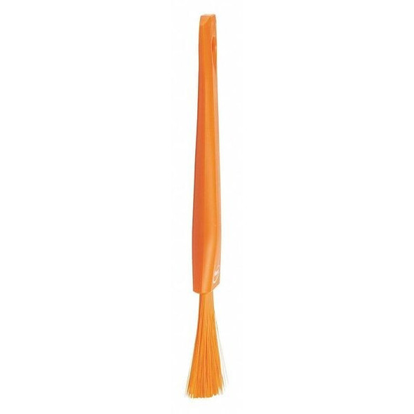 1 13/16 in W Detail Brush, Soft, 5 51/64 in L Handle, 8 5/64 in L Brush, Orange, Plastic