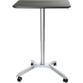 Seville Classics AIRLIFT XL Sit-Stand Mobile Desk Espresso