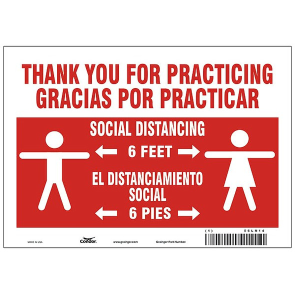 Condor Sign,Aluminum,7" H,10" W, HWB746A0710 HWB746A0710