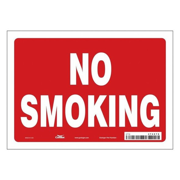 Safety Sign, 5 in H, 7 in W, Vinyl, Horizontal Rectangle, English, 474C76