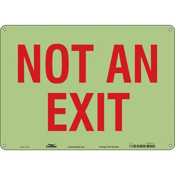 Condor Safety Sign,10 in x 14 in,Polyethylene 480H74 Condor Safety Sign,10 in x 14 in,Polyethylene 480H74