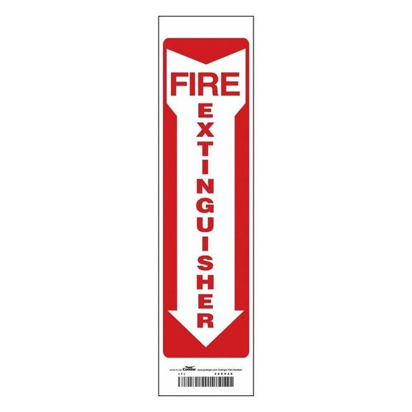 Condor Safety Sign,3-1/2" W,14" H,0.004" Thick 469V49