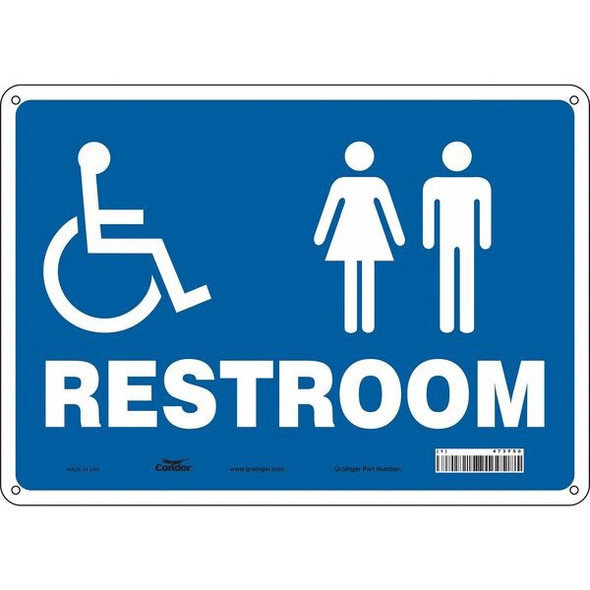 Condor Safety Sign,10 in x 14 in,Polyethylene 473Y50