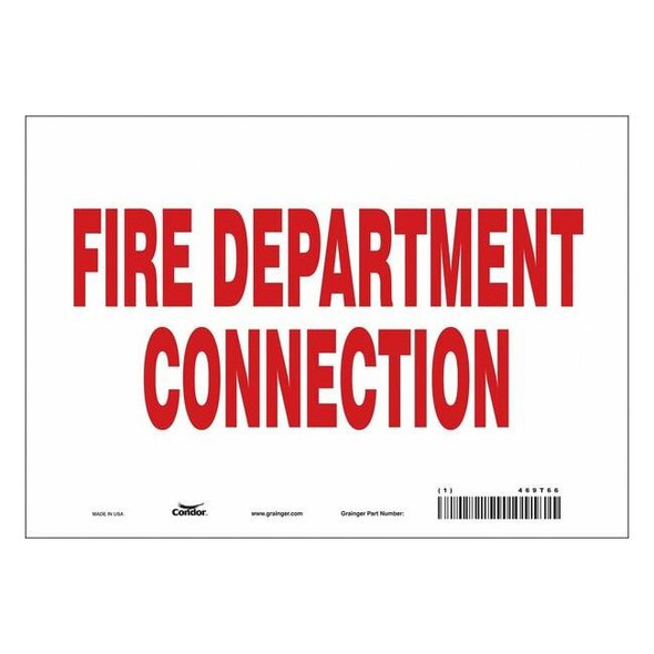 Condor Safety Sign,10" W,7" H,0.004" Thickness 469T66