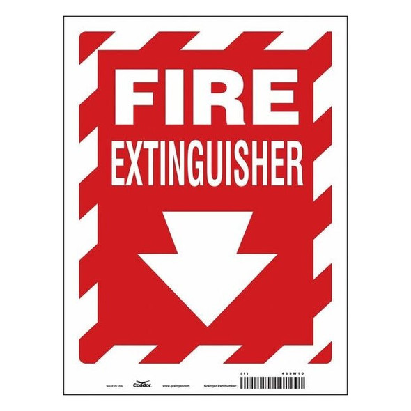 Condor Safety Sign,9" W,12" H,0.004" Thickness 469W10