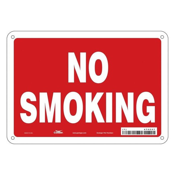Condor Safety Sign, 7" H, 10" W,  Vertical Rectangle, English, 474C67 474C67