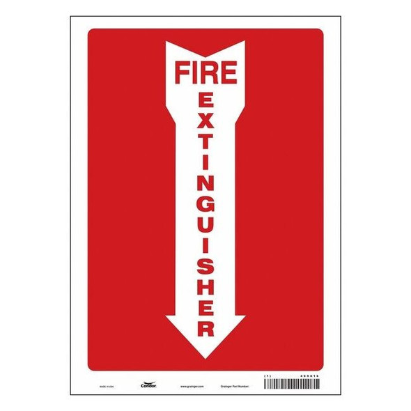 Condor Safety Sign,10" W,14" H,0.004" Thickness 469X16