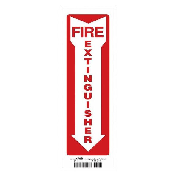 Safety Sign, 12 in Height, 4 in Width, Vinyl, Horizontal Rectangle, English