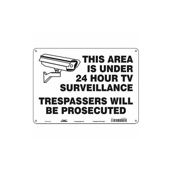 Condor Safety Sign,10 in x 14 in,Polyethylene 453N34