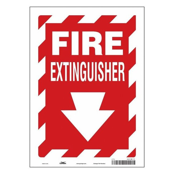 Condor Safety Sign,10" W,14" H,0.004" Thickness 469W11