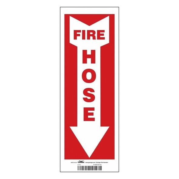 Condor Safety Sign,5" W,14" H,0.004" Thickness 469Z15
